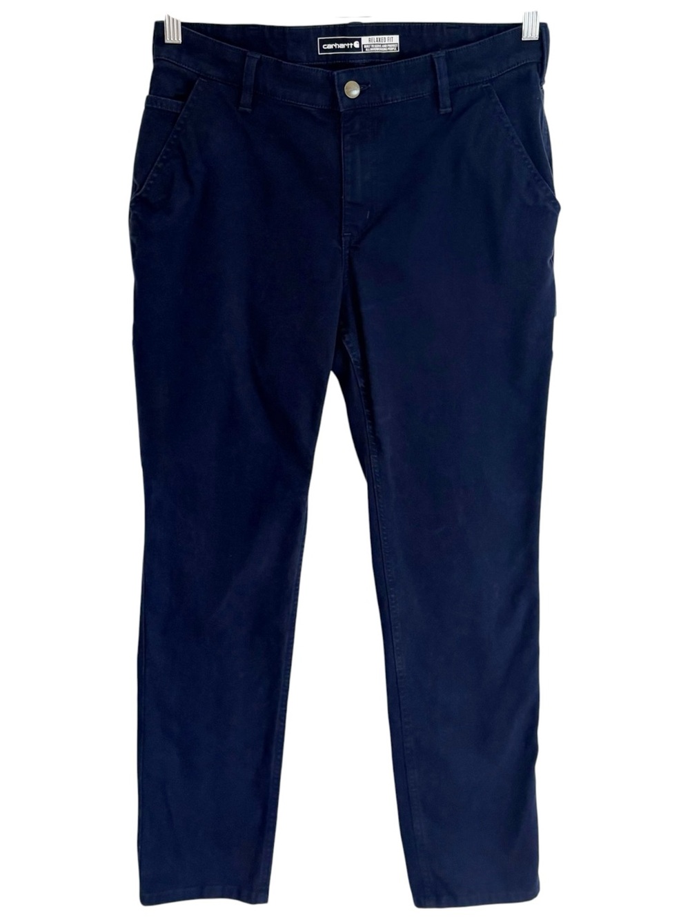CARHARTT Relaxed Fit Utility Workwear Carpenter Pants Navy Blue Womens Size 8